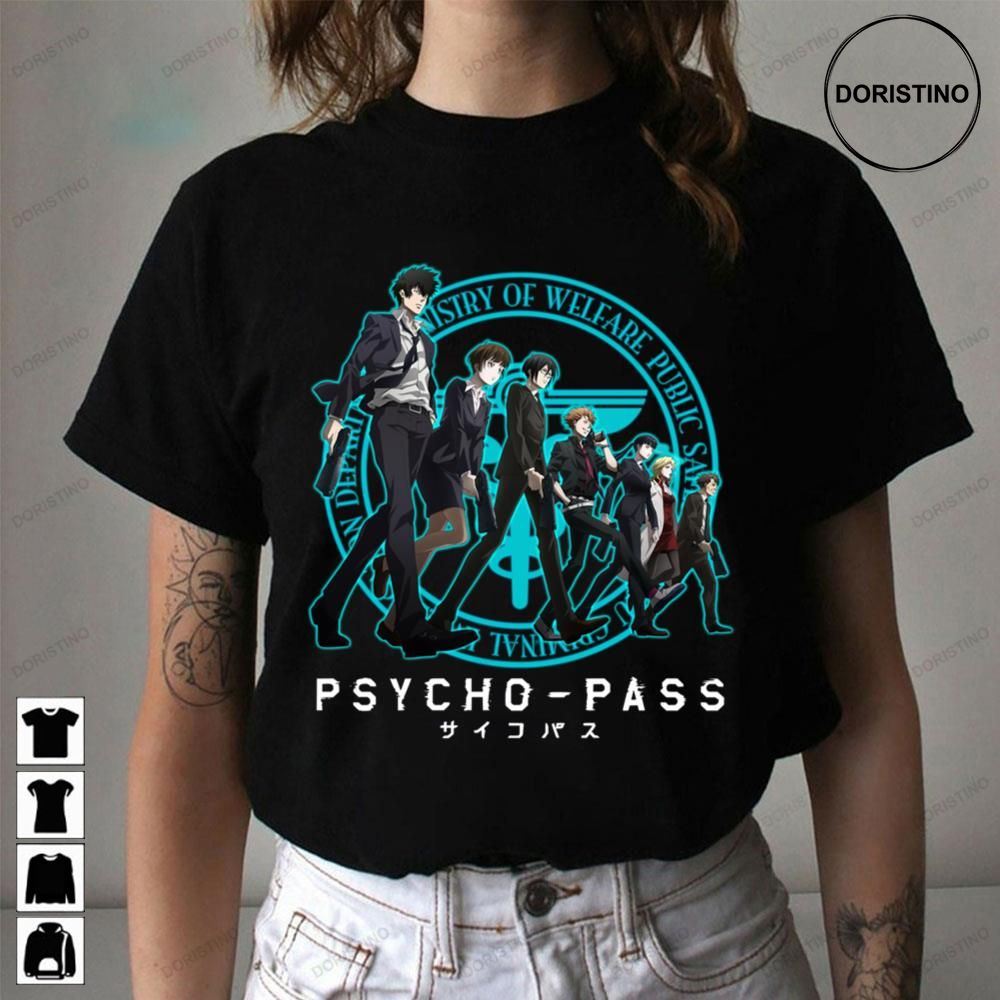 Graphic Funny Psychopass Main Characters Limited Edition T-shirts